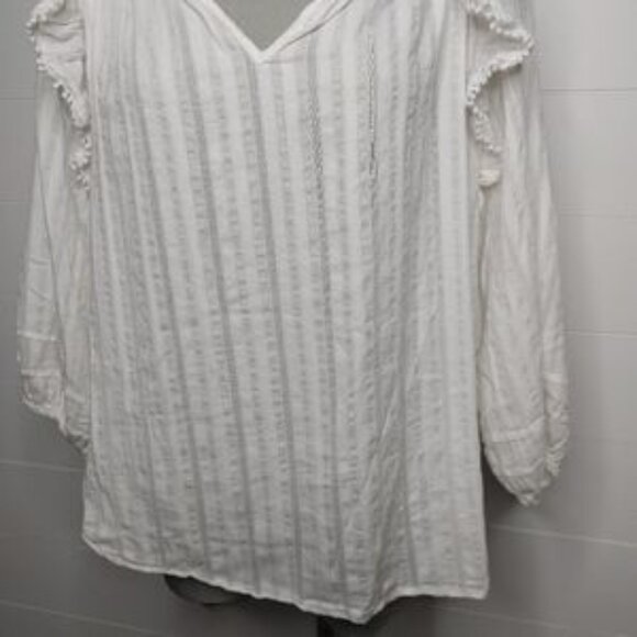 HESTER & Orchard Boho Cotton Blouse Size 2X - Picture 2 of 5